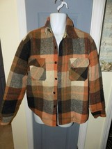 Vintage Spiegel Check Wool Coat Size L Men&#39;s EUC - £127.28 GBP