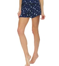 Flora by Flora Nikrooz Womens Printed Ribbed Shorts color Navy Size S - £22.80 GBP