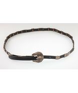 Silver Concho Belt w/ 21 silver Sunburst Elements Nice Patina! Signed DM - €473,09 EUR