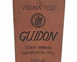 VPI Guidon 1940-41 Student Handbook Guidon VT Virginia Tech Hokies VTg - £11.85 GBP