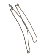 Sterling Silver Twist Chain, 18&quot; Long - $12.34