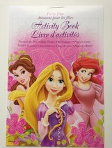 3x Disney Princess Party Fun Activity Book Connect Dots Word Game Maze Color - £4.31 GBP