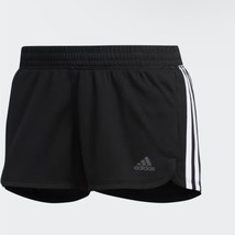 Adidas Shorts Athletic Pacer 3S Knit Shorts 3” Inseam AeroReady Womens XL Black - £13.78 GBP