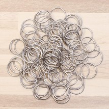 10 Stainless Steel Jump Rings Silver Split Rings 14mm 19 Gauge Open Find... - £5.82 GBP