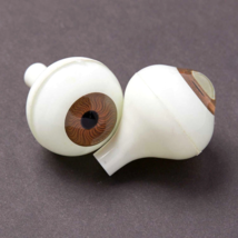Life Size Adult Human Full Round Eyeballs w/STEM Body Parts Prop Doll Eyes-BROWN - £6.10 GBP