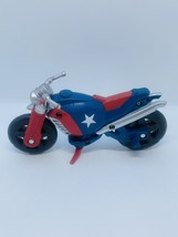 Captain America Cycle Motorcycle Blue &amp; Red - $129.36 MXN