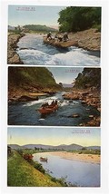 3 Different Boats on the Kozu River Kyoto Japan Postcards - $23.82