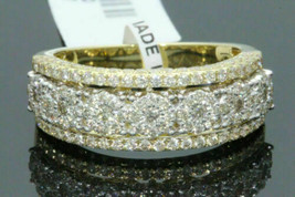 10K Placcato Oro Giallo 1.71Ct da Uomo Diamanti Finti Fidanzamento Pinky Anello - £85.27 GBP