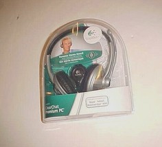 Logitech Clear Chat Premium PC Stereo Sound Headphone Microphone 2010 New - $56.48
