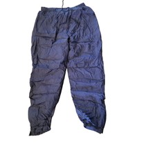 Windbreaker Pants Women Large Blue Tapered Lined 90s Active Wear Draw St... - £11.74 GBP