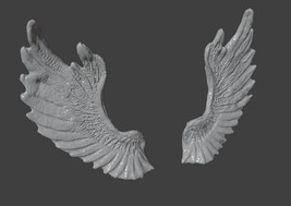 Angel wings - STL File - Digital Download - 3D Printable - 3D Digital Printing - £7.10 GBP