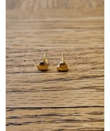 Heart Shape Gold Tone Stud Earrings, 0.25&#39;&#39; Vintage  - $14.00 CAD