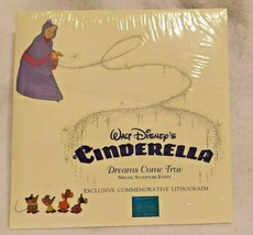 Walt Disney’s Cinderella Dreams Come True Sealed Commemorative Lithograp... - $23.36