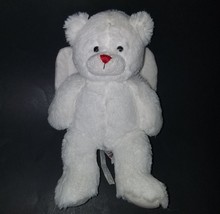 GANZ Angelic Greetings Bear White Angel Wing Teddy Plush 7&quot; Stuffed Anim... - £8.53 GBP