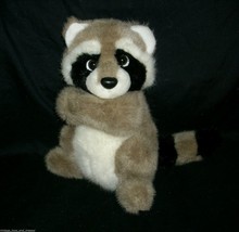 10&quot; Vintage Applause Bravo Raccoon Tan 13800 Jasper Stuffed Animal Plush Toy - £26.05 GBP