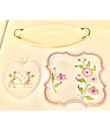 VINTAGE SET OF DECORATIVE SMALL DISHES AND SQUARE PLATE - ROSENTHAL, LEN... - $4.95