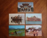 Vtg Lot 5 Hong Kong Postcard Children Farmer Ching Chung Koon Chinese Ju... - $15.00