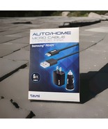 Tzumi 3670HD Micro Auto Home ChargePak Travel Car Charging Kit 1 Amp 6 ft. - $3.91