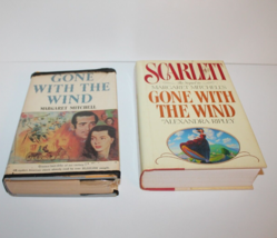 Gone With the Wind Novel and Scarlet Hardcover Book lot of 2 Books O&#39;Hara - £9.85 GBP