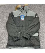 Chamonix Parka Jacket Men XL Black Quilted Hooded Long Sleeve Outdoor New - $124.08 CAD