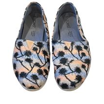 Toms Womens Palm Print Canvas Slip-On Shoes Size 8 - $19.20