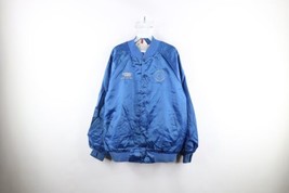 Vtg 80s Mens 2XL Distressed Spell Out Chevrolet Lined Satin Bomber Jacket USA - £55.35 GBP