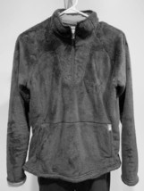 North Face Coat Jacket 1/4 Zip Black Small Womens High Pile Fleece - $40.18 CAD
