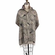  vtg RETRO Salvatore Ferragamo 100% Cashmere Shawl Scarf, 27x60 Fringe J... - $258.39