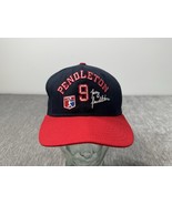 Vintage Atlanta Braves Hat Cap Snap Back Blue Red Terry Pendleton Signature 90s - $49.49