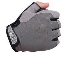 Non Slip Gloves Half Finger Sports Fitness Breathable Silicone Non Slip Gloves - £14.29 GBP