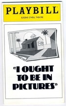 Playbill I Ought To BE In Pictures Ron Leibman Dinah Manoff Joyce Van Pa... - £11.71 GBP
