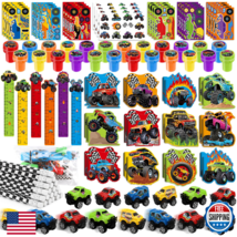 BenLouis 192Pcs Monster Truck Party Favors Truck Car Birthday Stampers S... - $59.44