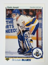 1990 Curtis Joseph Star Rookie Upper Deck Nhl Hockey Card # 175 Vintage Blues - £4.68 GBP