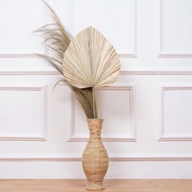 &quot;Shiny Rattan Pitcher/Vase: An Exquisite Indonesian Handcraft!&quot; - £29.64 GBP+