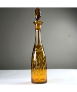 antique yellow cut to clear Czech Bohemian crystal glass liquor decanter... - €103,73 EUR