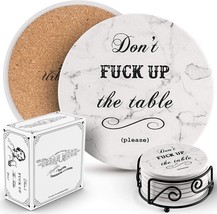 Funny Drink Coasters – Home Decor Gifts Housewarming Gift, House Decor Coasters - £26.61 GBP