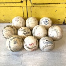 Lot of 10 Vintage Used Baseballs Softballs official league pony dudley c... - $59.39