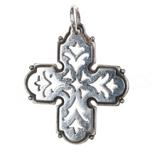 Retired James Avery openwork cross pendant sterling silver - £180.82 GBP