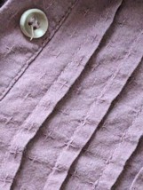 CJ Banks Womens Shirt Top 2X Lavender Purple Ribbed Front Long Sleeves C... - £9.01 GBP