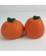 Vintage Hand Painted Pair Of Juicy Oranges Salt &amp; Pepper Shakers - $16.38 CAD