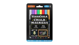 VersaChalk Neon Liquid Chalk Markers, Set of 8 - 3mm Tip - £11.21 GBP