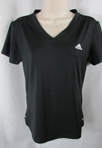 Adidas black athletic work out t shirt top medium women M  clima 365 climalite - £10.44 GBP
