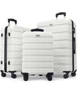 Luggage Set 3 Piece,PC ABS Lightweight Hardside Suitcases with TSA Lock - $2,362.91 MXN