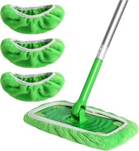 Reusable 100 Chenille Mop Pads Compatible with Swiffer Sweeper Mop Wet a... - £19.76 GBP