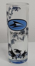 Vintage SEA WORLD Park Orca Killer Whale 4&quot; Tall Shot Glass Bar Shooter Souvenir - £7.88 GBP