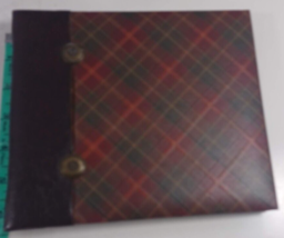 K &amp; Company plaid Post Bound 7.5 x 6.5 50 pages Memory Photo Book Album - $5.94