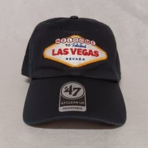 47 Las Vegas Ball Cap Trucker Hat Black NWT Adjustable Back - £17.49 GBP