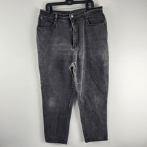 Vintage PS GITANO Jeans Womens 36x30 Black Acid Wash High Rise Mom 80s - £21.89 GBP