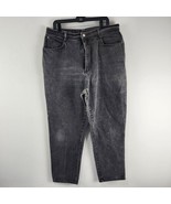 Vintage PS GITANO Jeans Womens 36x30 Black Acid Wash High Rise Mom 80s - $27.71