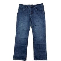 T K Axel Men&#39;s Slim Bootcut Stretch Jeans Dark Wash 38x32 Blue NWOT - £11.89 GBP